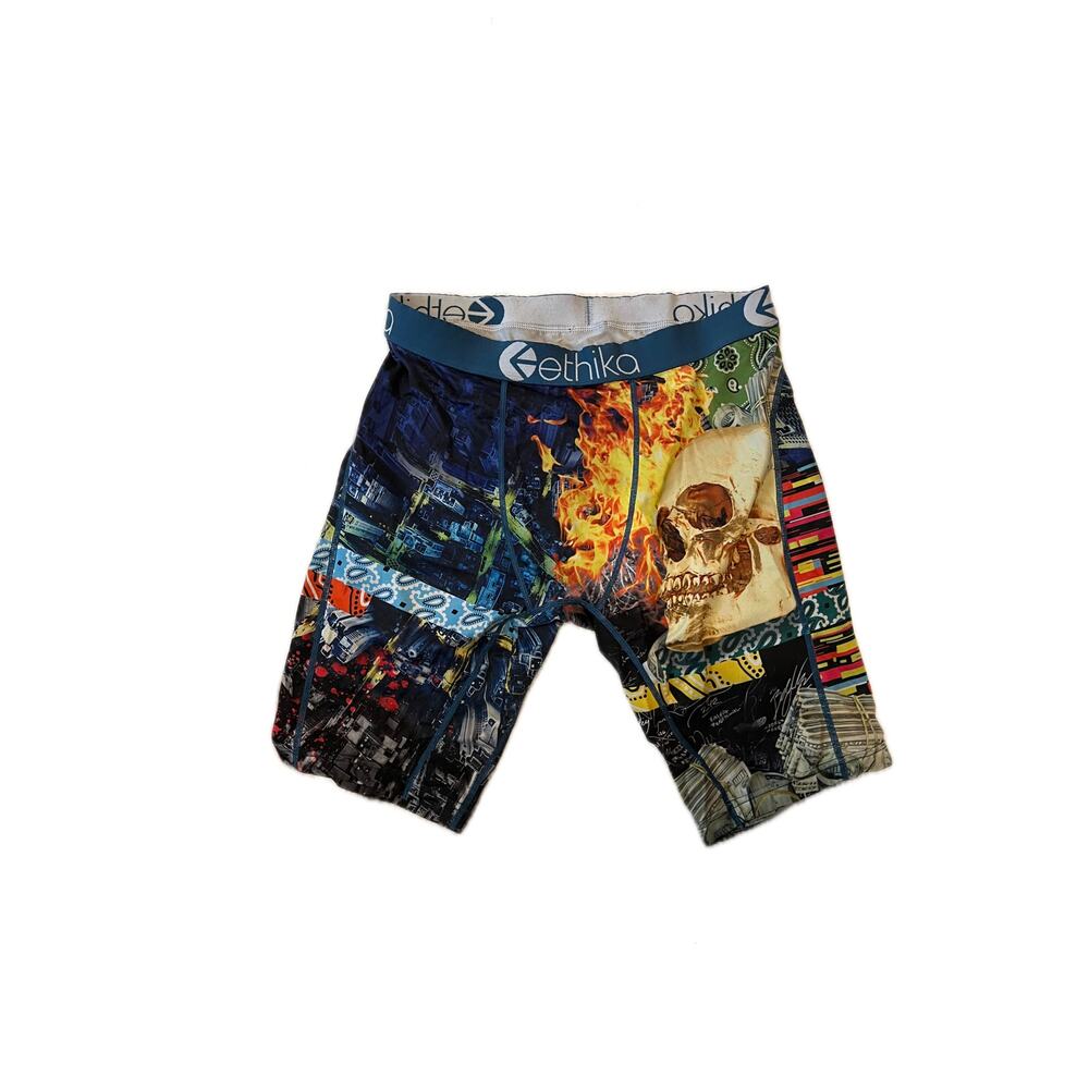 Ethika Skulls Stacks Compression Shorts Mens L